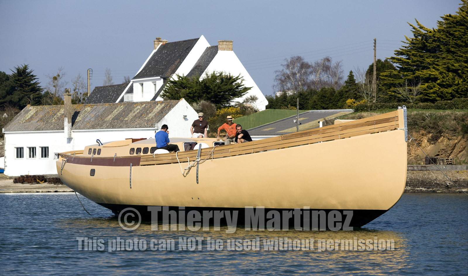 Launch of Thierry Dubois (FRA) new schooner LA LOUISE