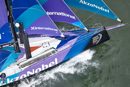 team AkzoNobel  in Volvo Ocean Race 2017-18.