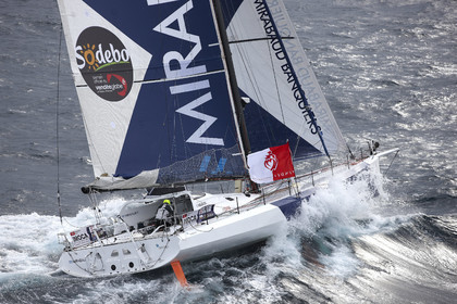 MIRABAUD  Monohull IMOCA 60, skipper Dominique Wavre (SUi)