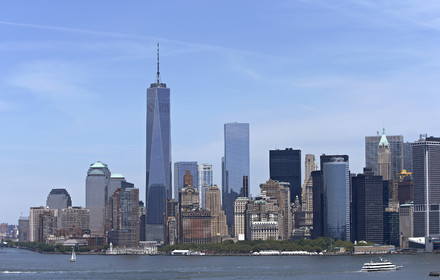 Aerial view of New York City (USA).