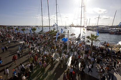 VOLVO OCEAN RACE - 2008 2009. IN-PORT RACE in Alicante-Spain.