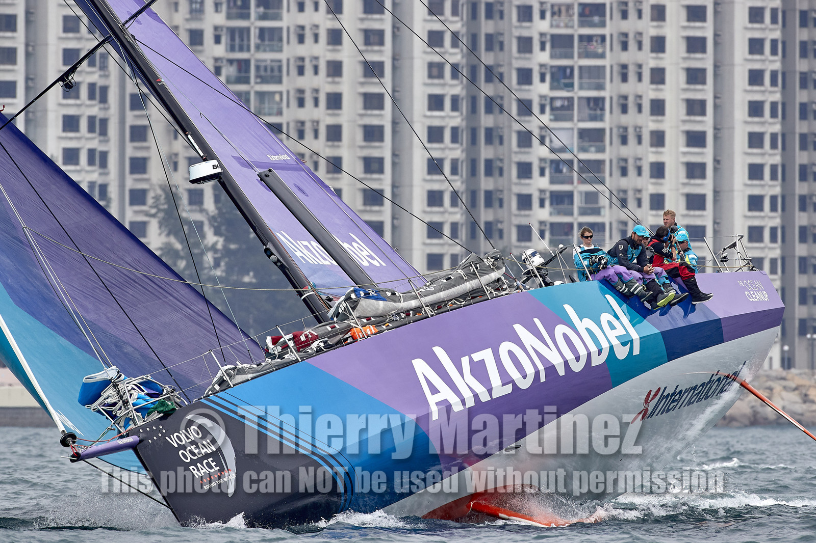 team AkzoNobel  in Volvo Ocean Race 2017-18.