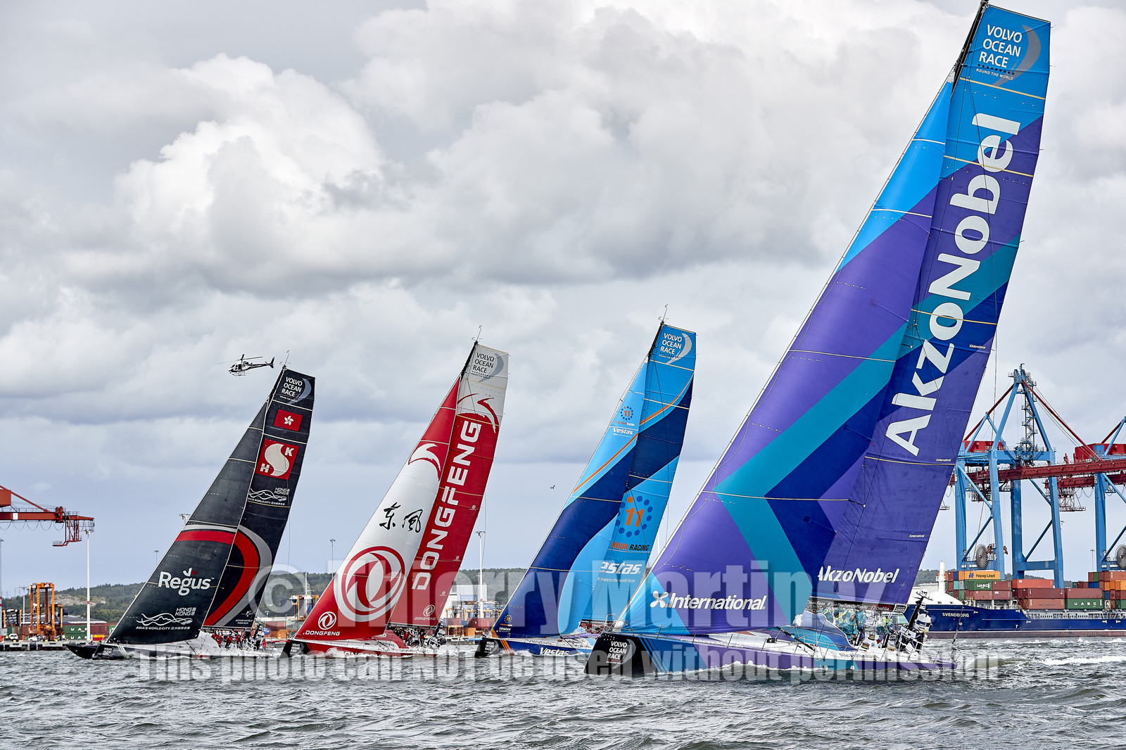 team AkzoNobel  in Volvo Ocean Race 2017-18.