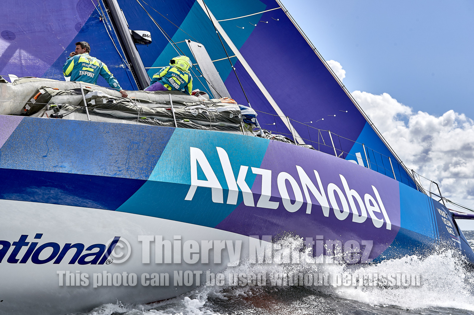 team AkzoNobel  in Volvo Ocean Race 2017-18.