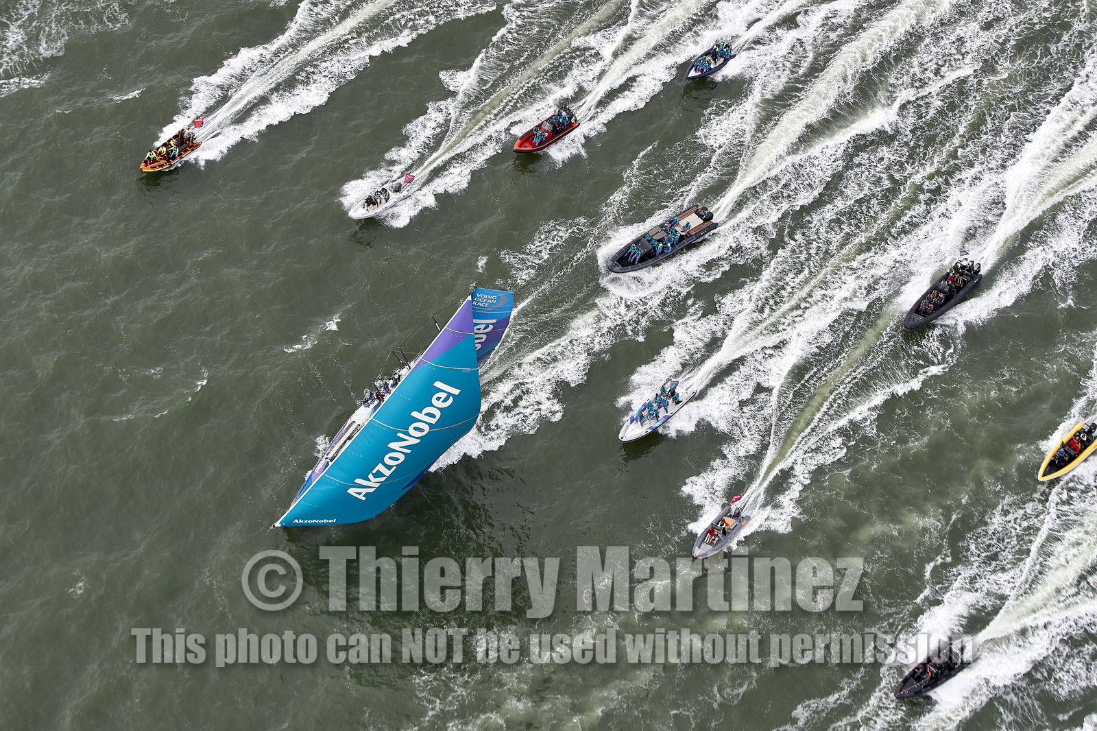 team AkzoNobel  in Volvo Ocean Race 2017-18.