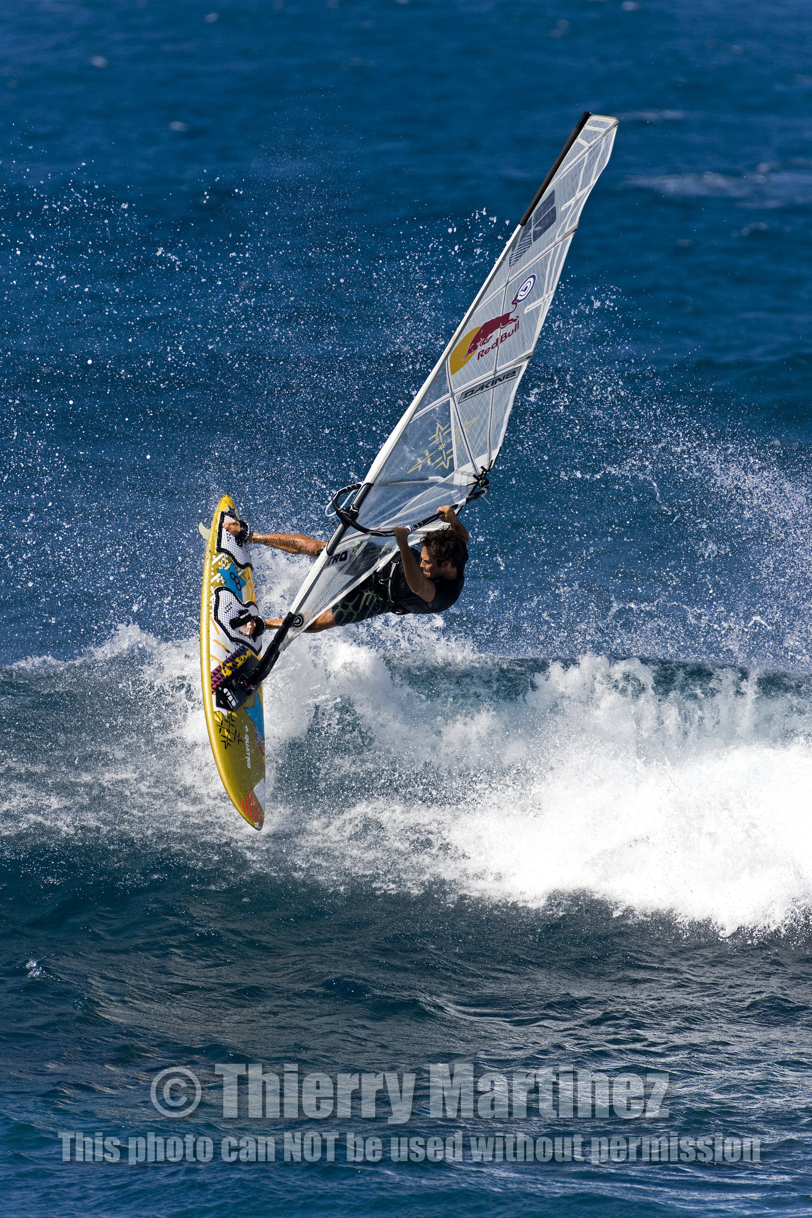 Windsurf in waves at Hookip'a Beach - North Shore Maui - Hawaii.