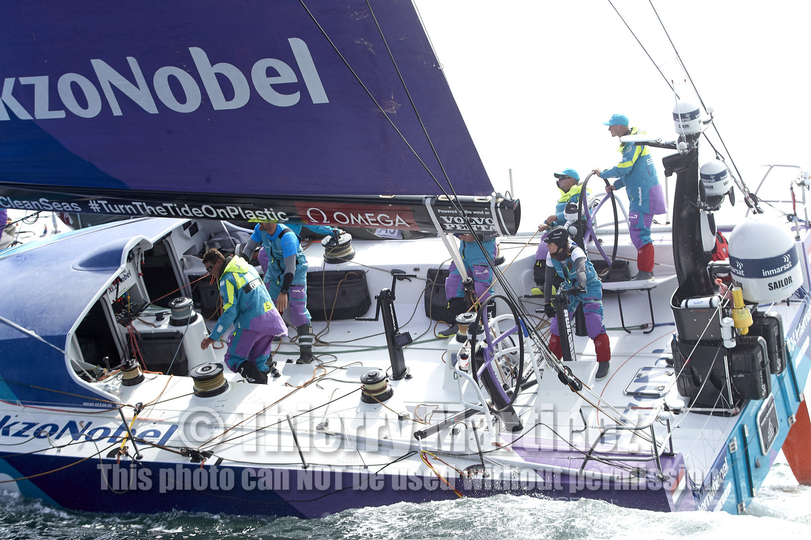 team AkzoNobel  in Volvo Ocean Race 2017-18.