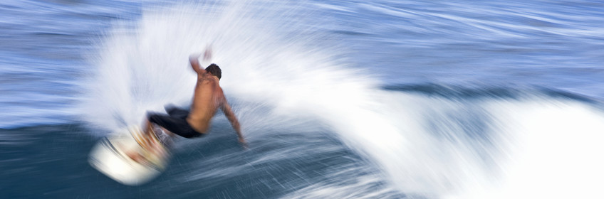 Surf in waves at Hookip'a Beach - North Shore Maui - Hawaii.