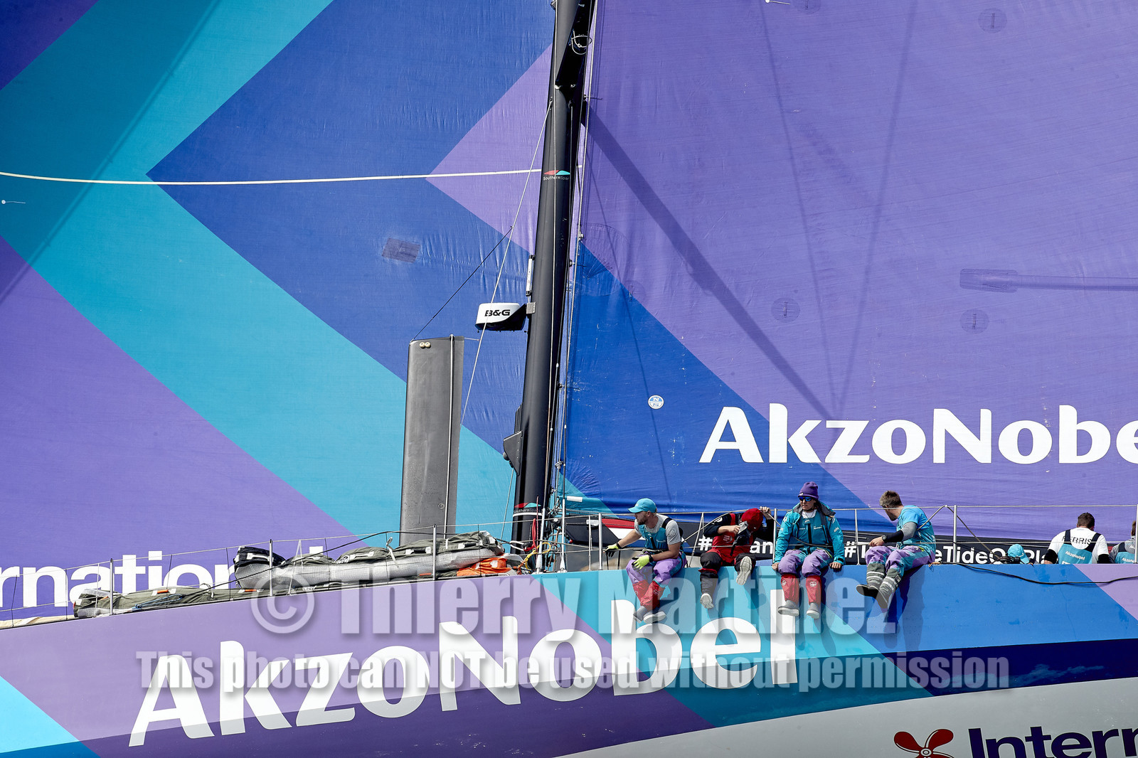 team AkzoNobel  in Volvo Ocean Race 2017-18.