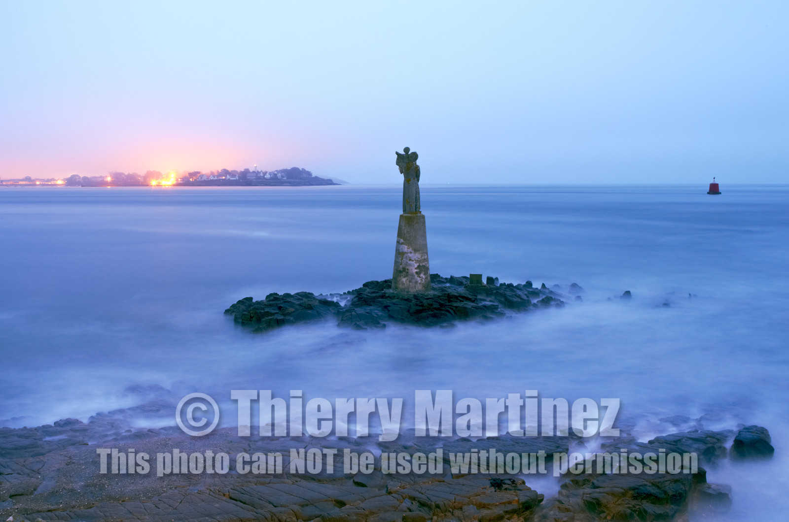 Levé de soleil à la cale du Guilvain.