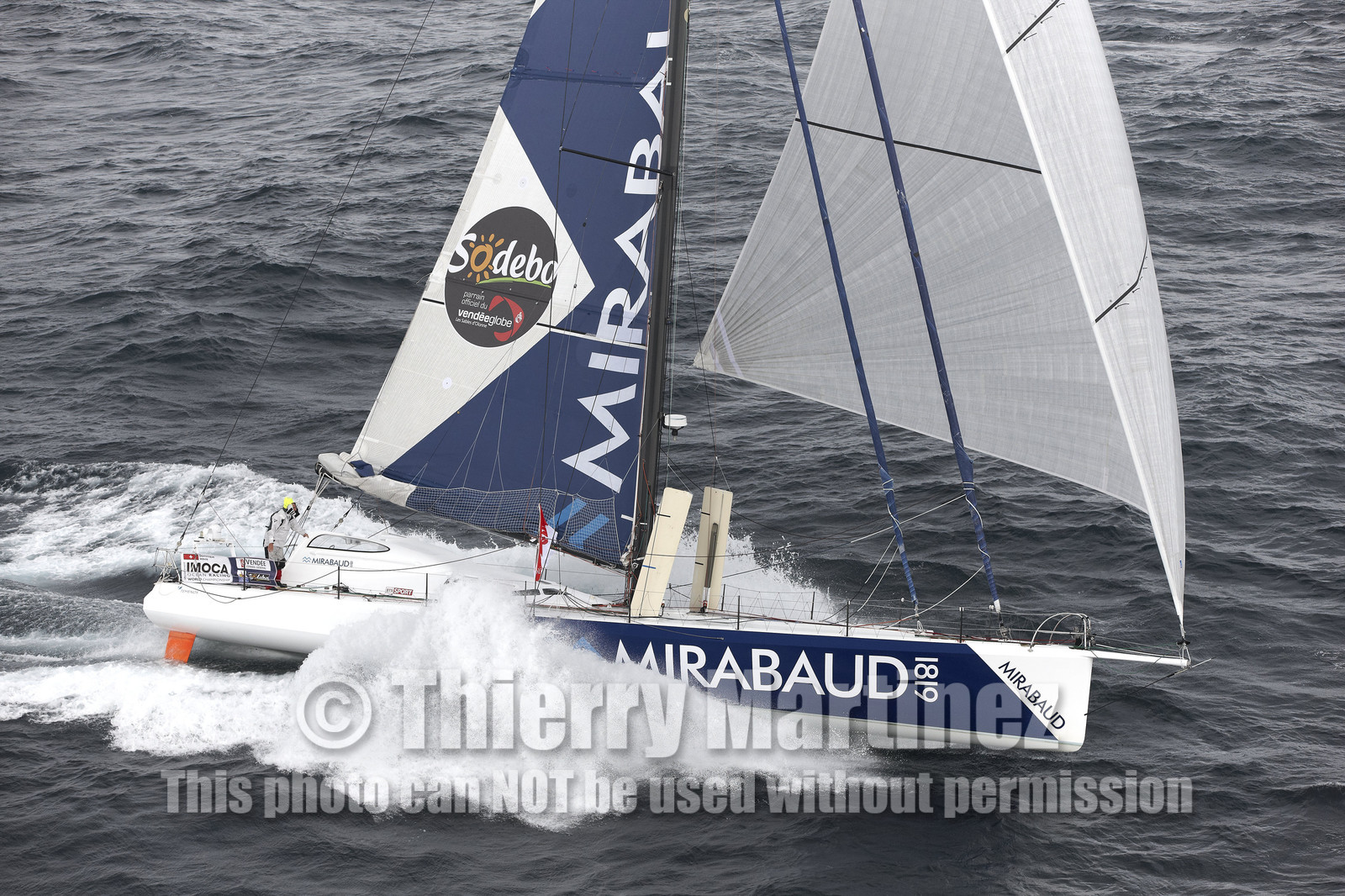 MIRABAUD  Monohull IMOCA 60, skipper Dominique Wavre (SUi)