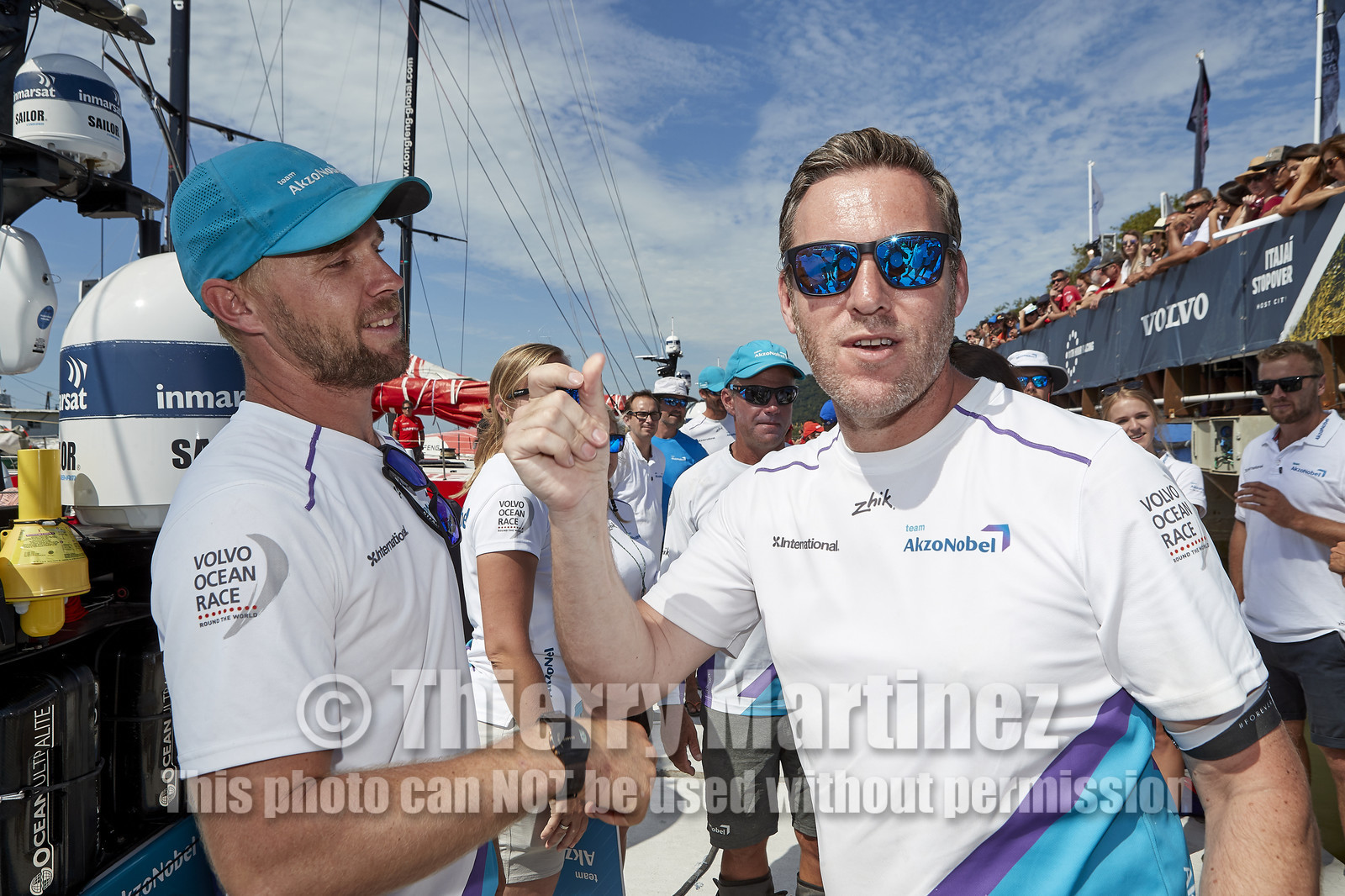 team AkzoNobel  in Volvo Ocean Race 2017-18.