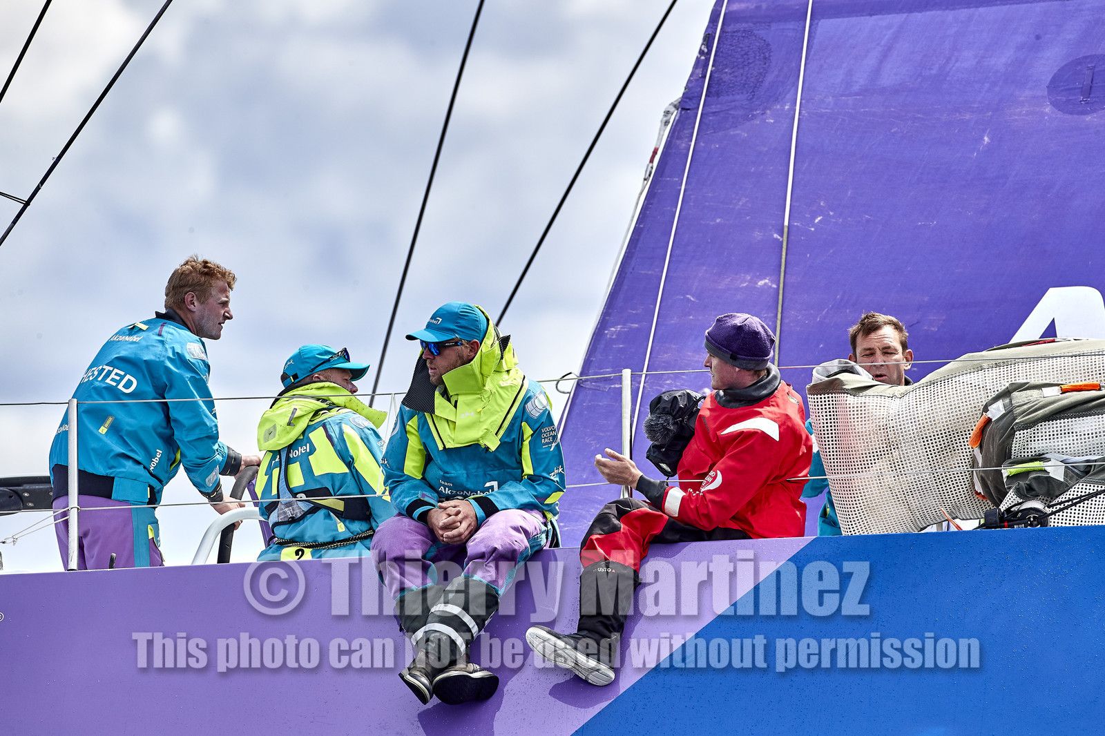 team AkzoNobel  in Volvo Ocean Race 2017-18.