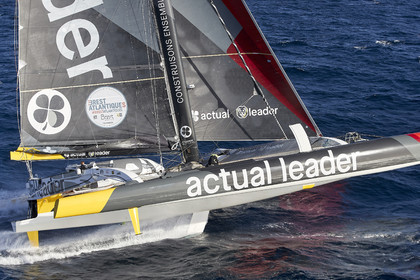 « ULTIM ACTUAL LEADER , Skipper Yves Le Blevec.