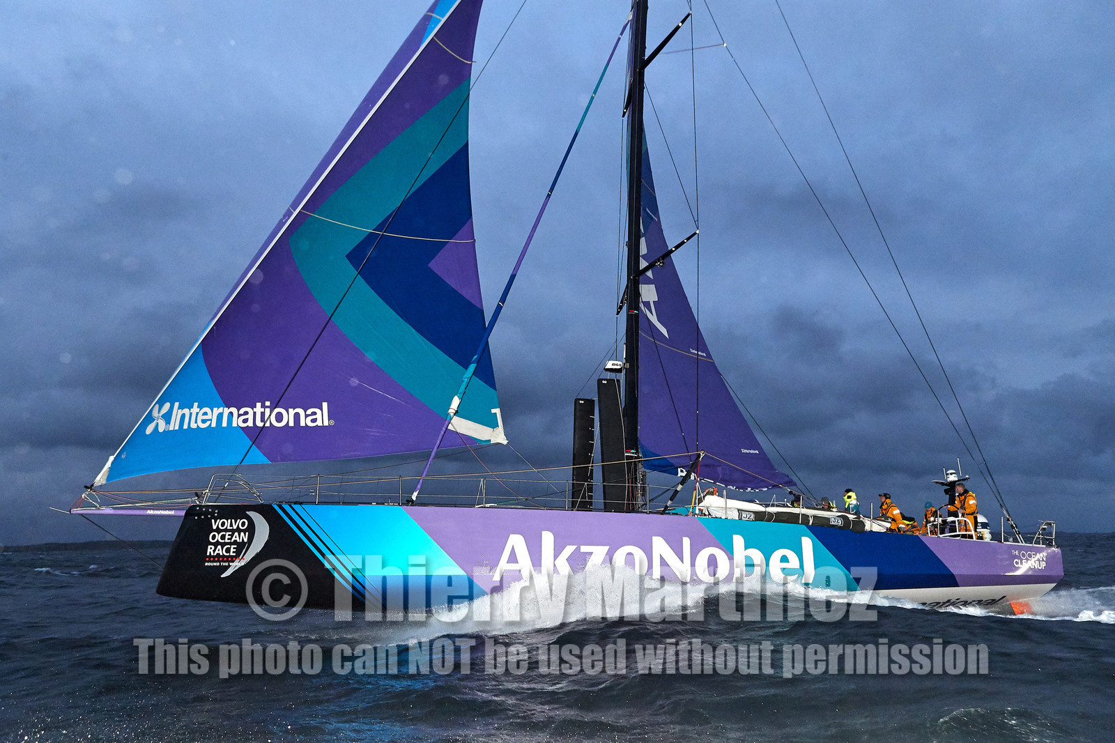 team AkzoNobel  in Volvo Ocean Race 2017-18.