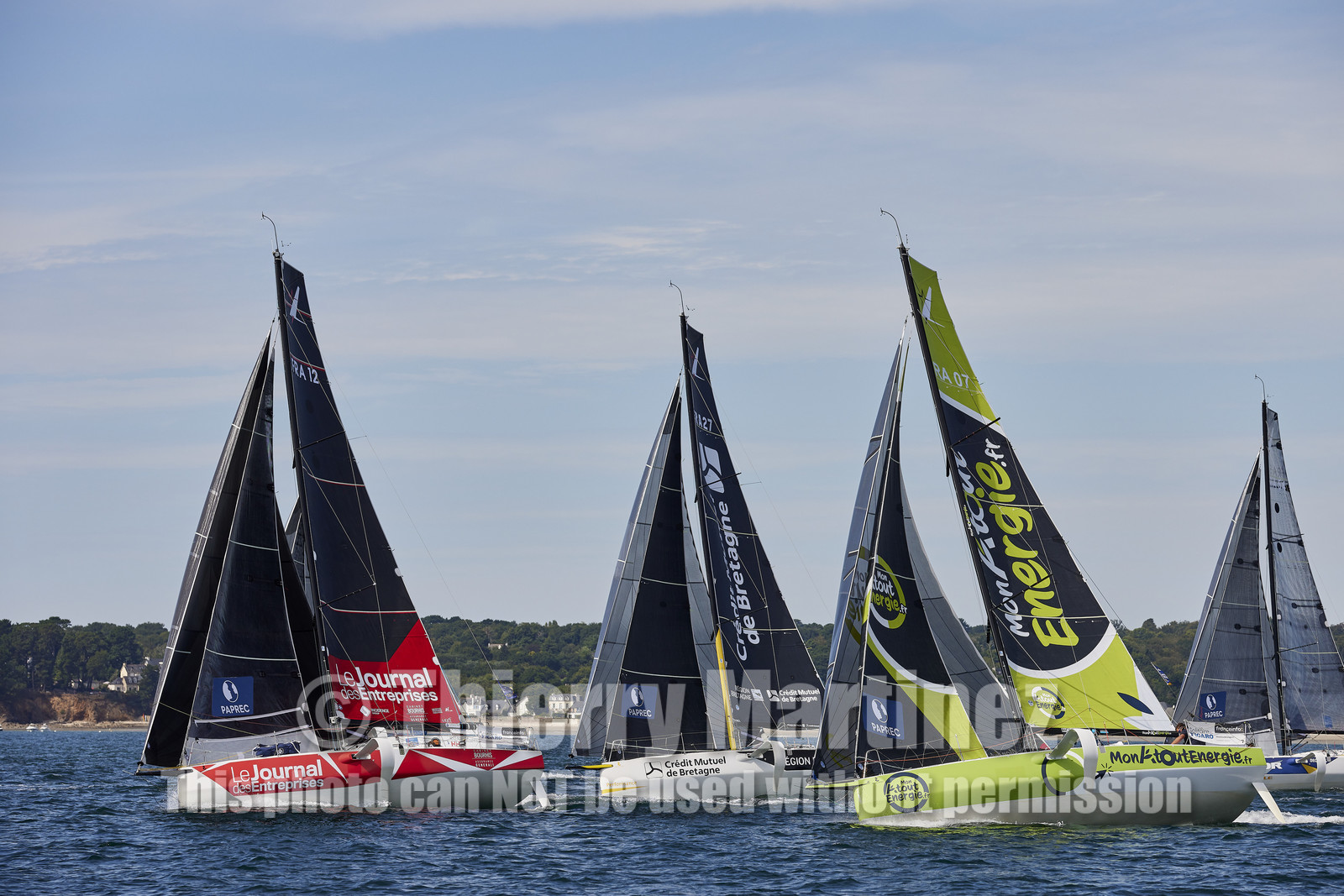 22_32780   © Thierry Martinez.PORT LA FORET, FRANCE. 28 Aout  2022.53éme édition de la Solitaire du Figaro.Départ de la 2éme étape , Port La Forêt   Royan (635NM).