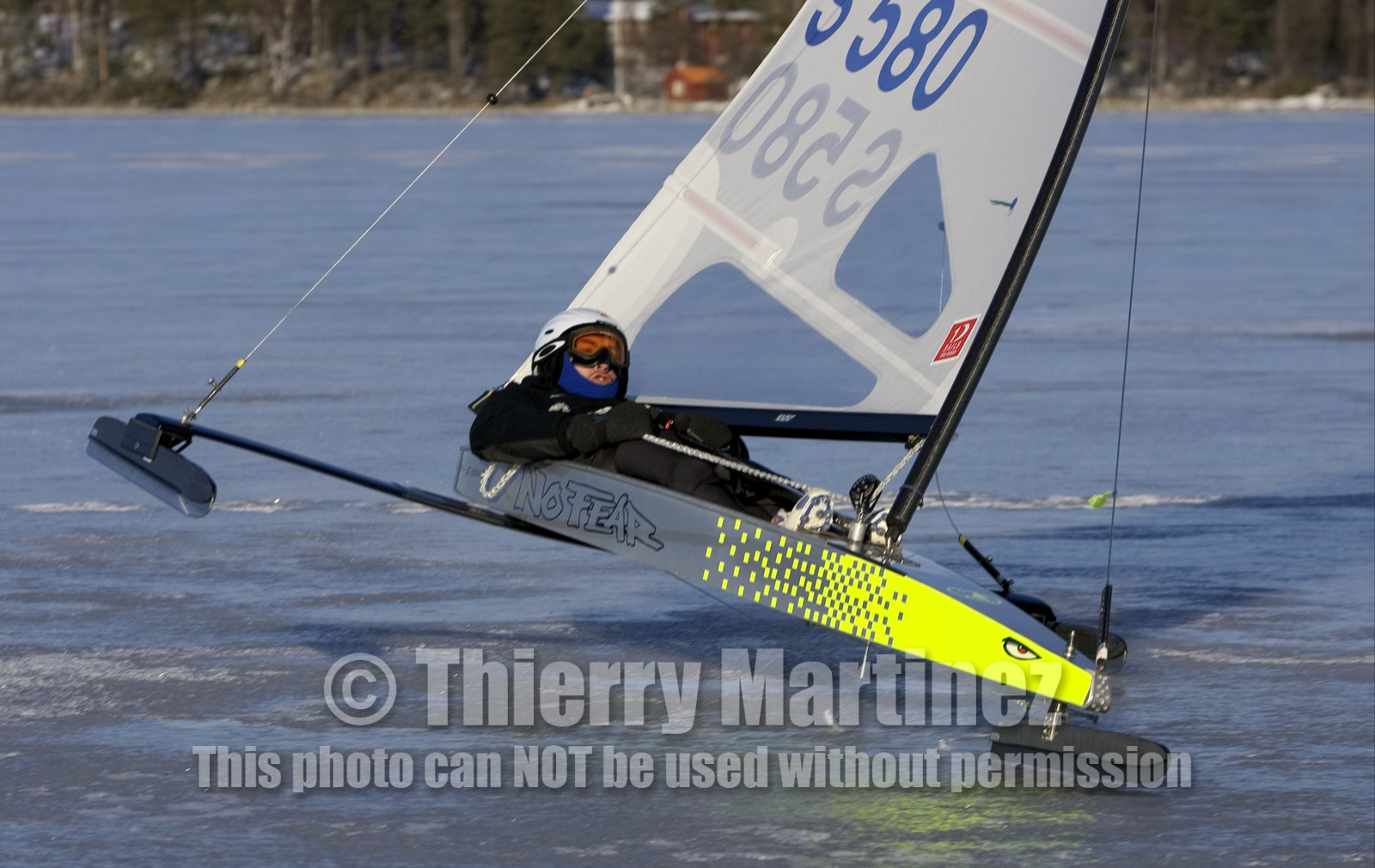 Ice Boats in Stockholm Archipelago - March 2005.