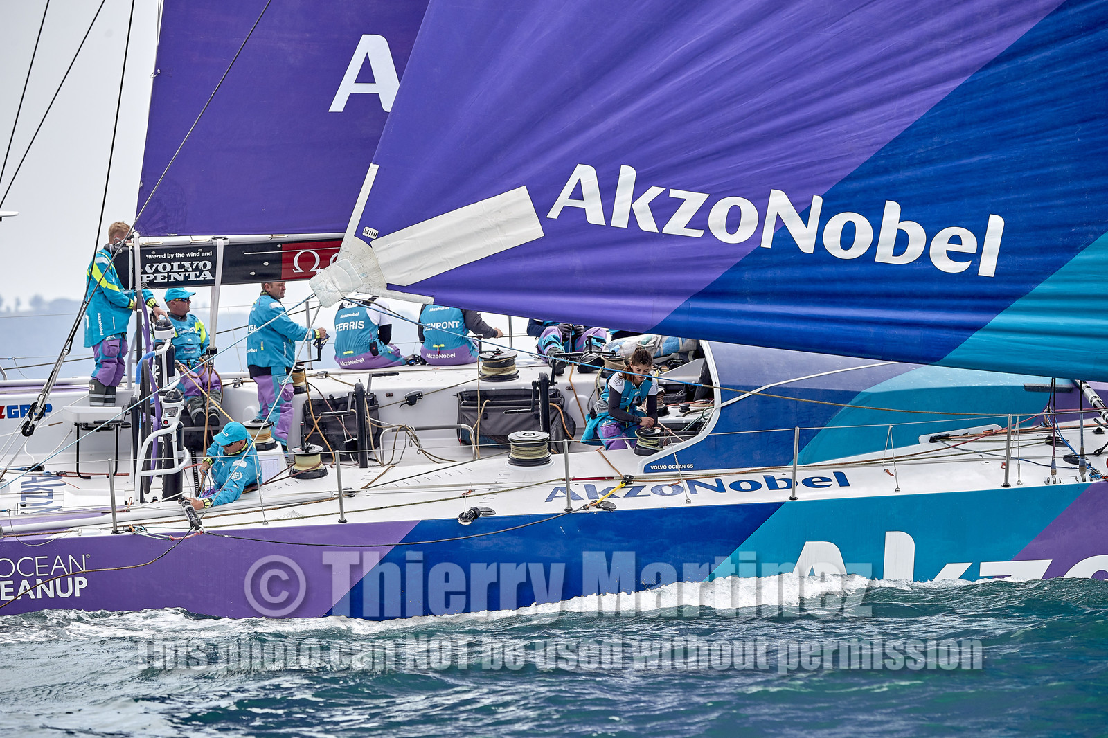 team AkzoNobel  in Volvo Ocean Race 2017-18.
