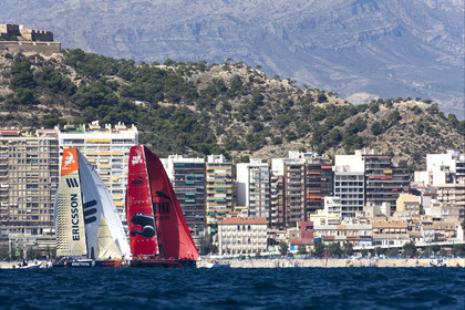 VOLVO OCEAN RACE - 2008 2009. IN-PORT RACE in Alicante-Spain.