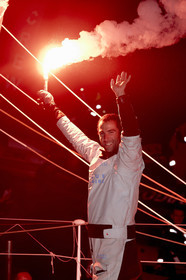 2012 13 VENDEE GLOBE. Armel Le Cleac'h (FRA) BANQUE POPULAIRE 2nd .