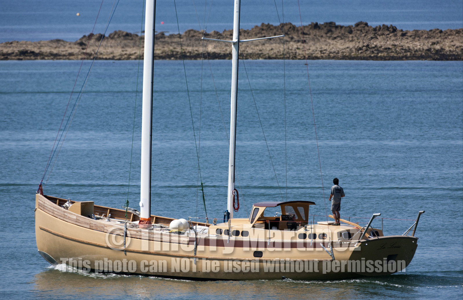Launch of Thierry Dubois (FRA) new schooner LA LOUISE