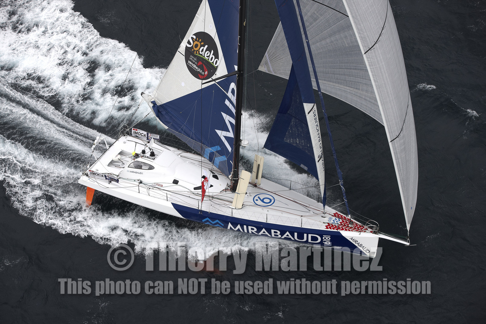 MIRABAUD  Monohull IMOCA 60, skipper Dominique Wavre (SUi)