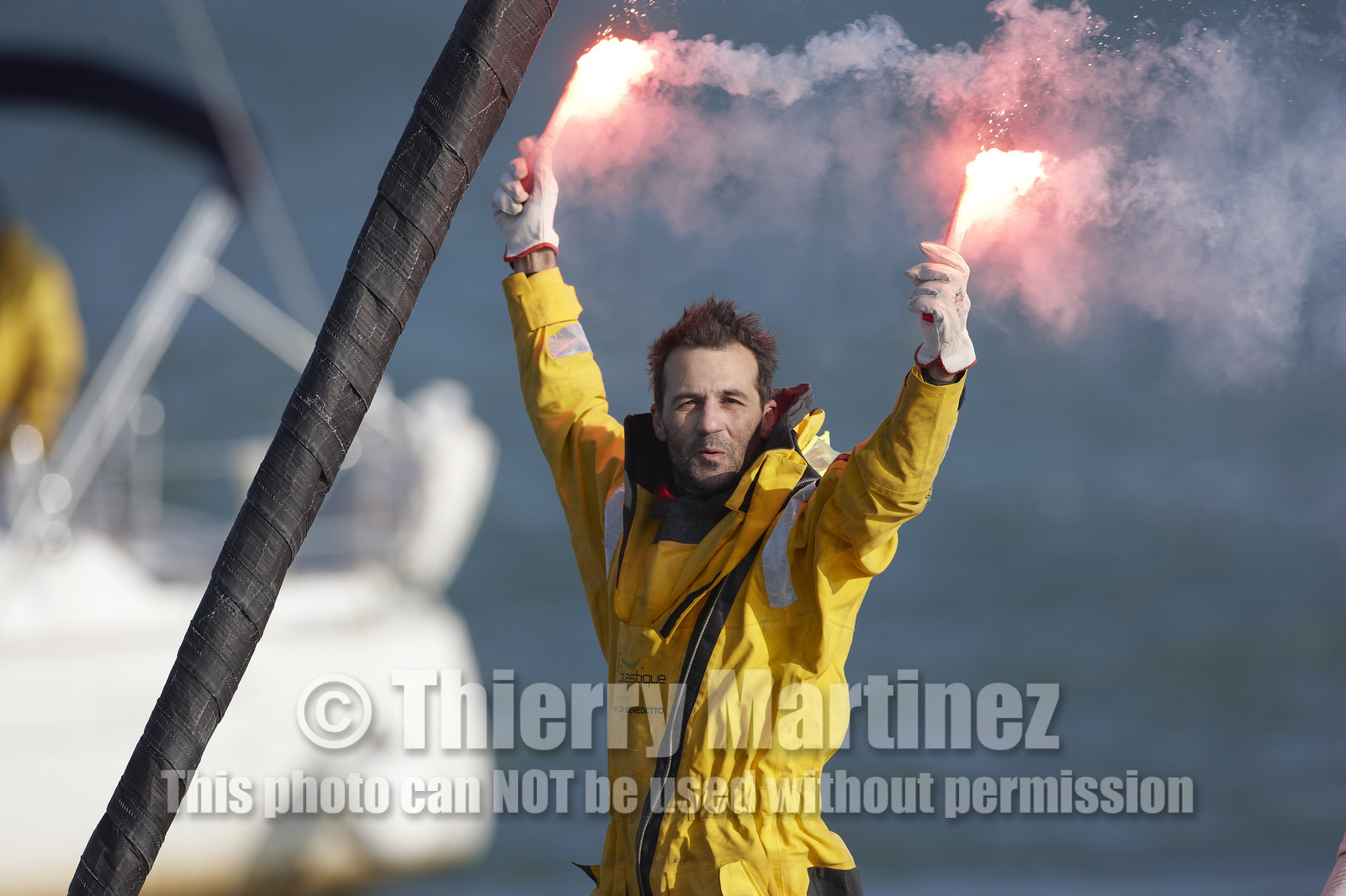2012 13 VENDEE GLOBE ; Alessandro di Benedetto (FRA ITA) TEAM PLASTIQUE