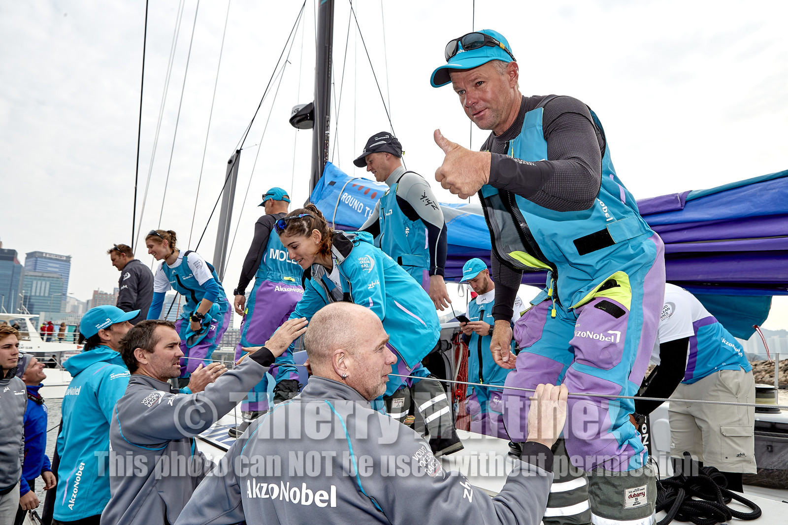 team AkzoNobel  in Volvo Ocean Race 2017-18.