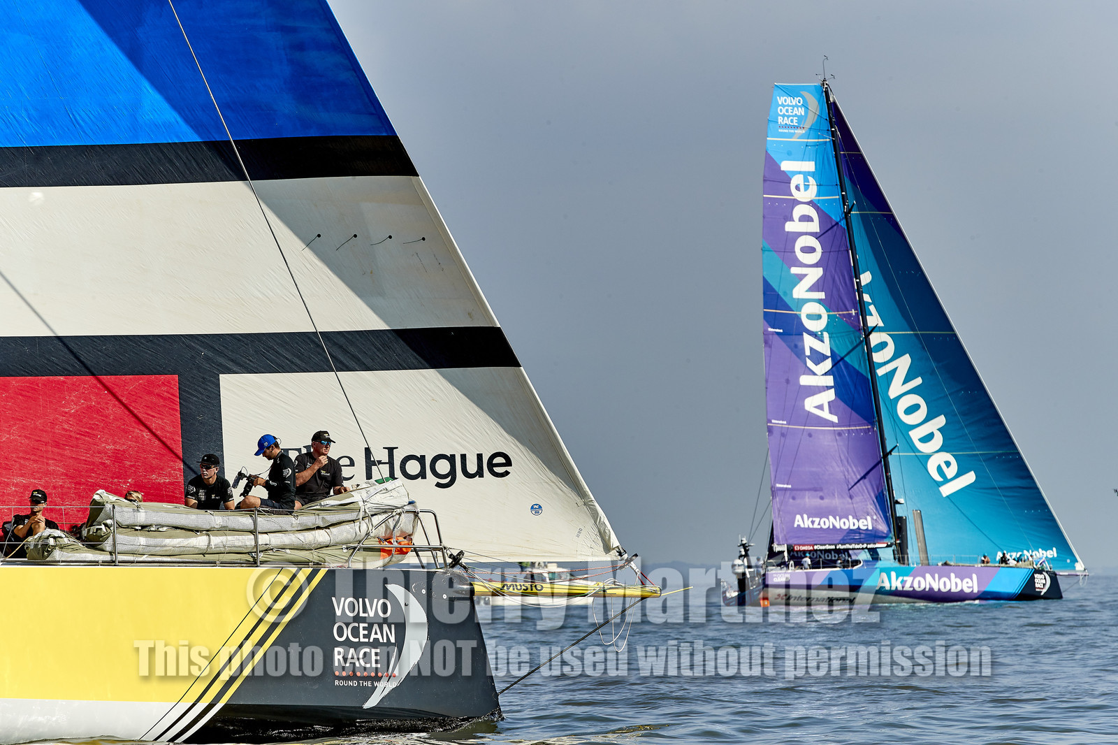 team AkzoNobel  in Volvo Ocean Race 2017-18.