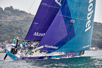 team AkzoNobel  in Volvo Ocean Race 2017-18.