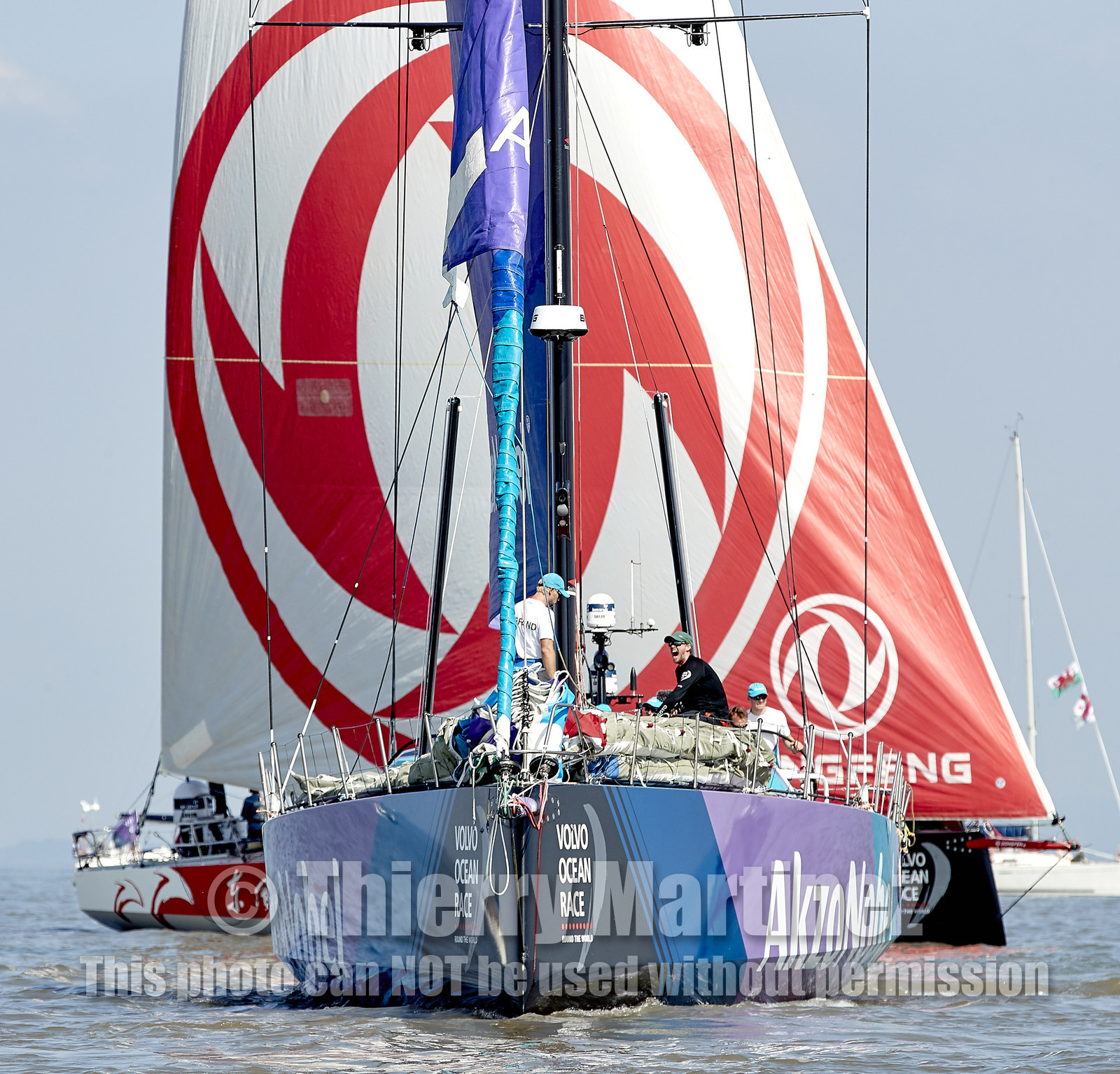 team AkzoNobel  in Volvo Ocean Race 2017-18.