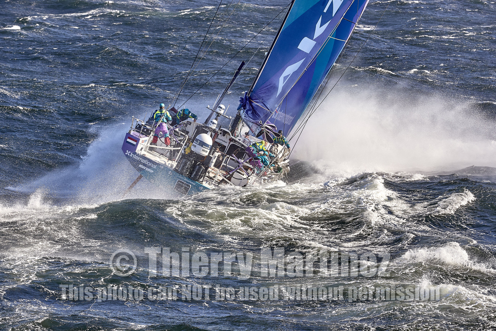 team AkzoNobel  in Volvo Ocean Race 2017-18.