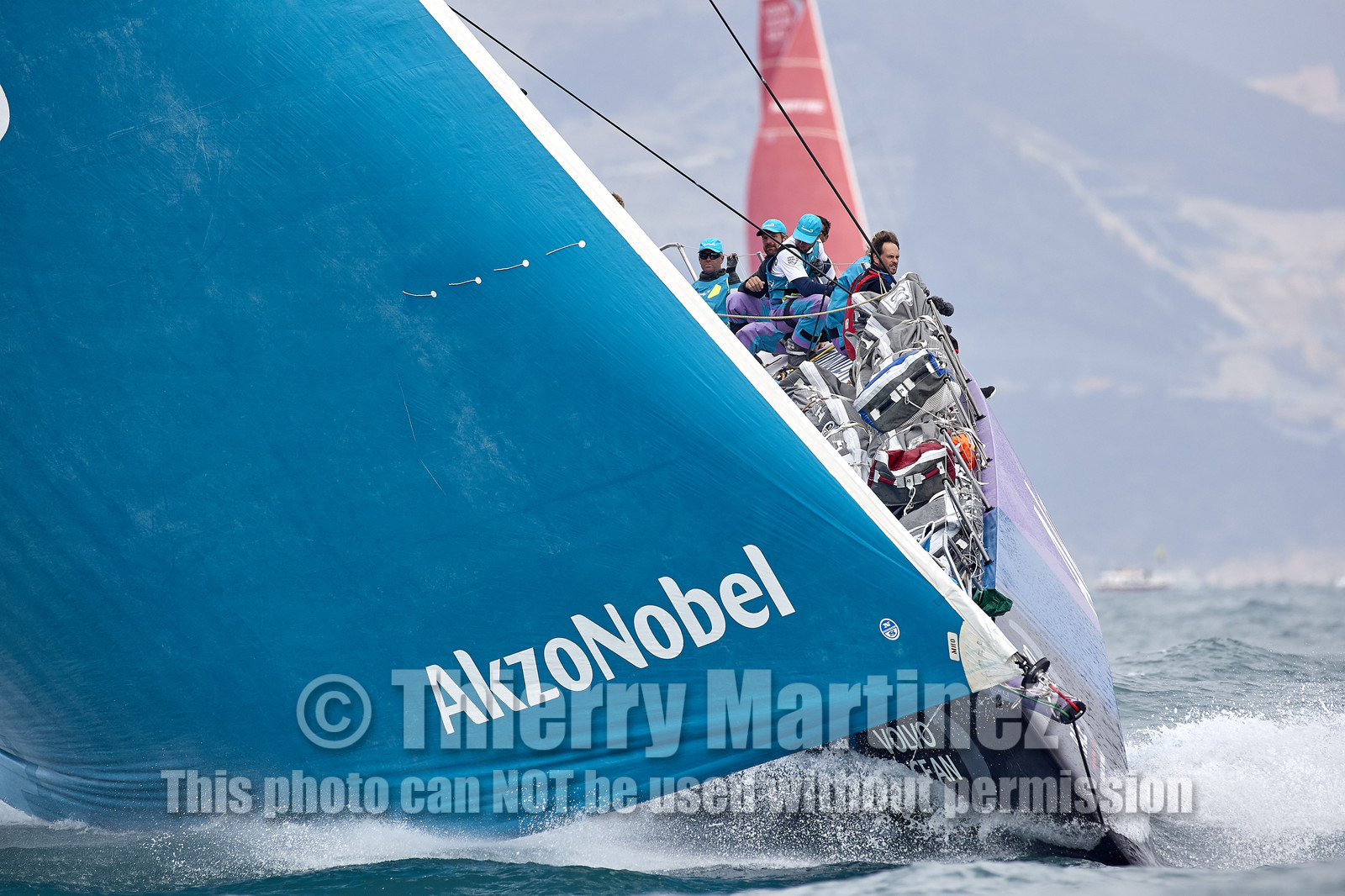 team AkzoNobel  in Volvo Ocean Race 2017-18.
