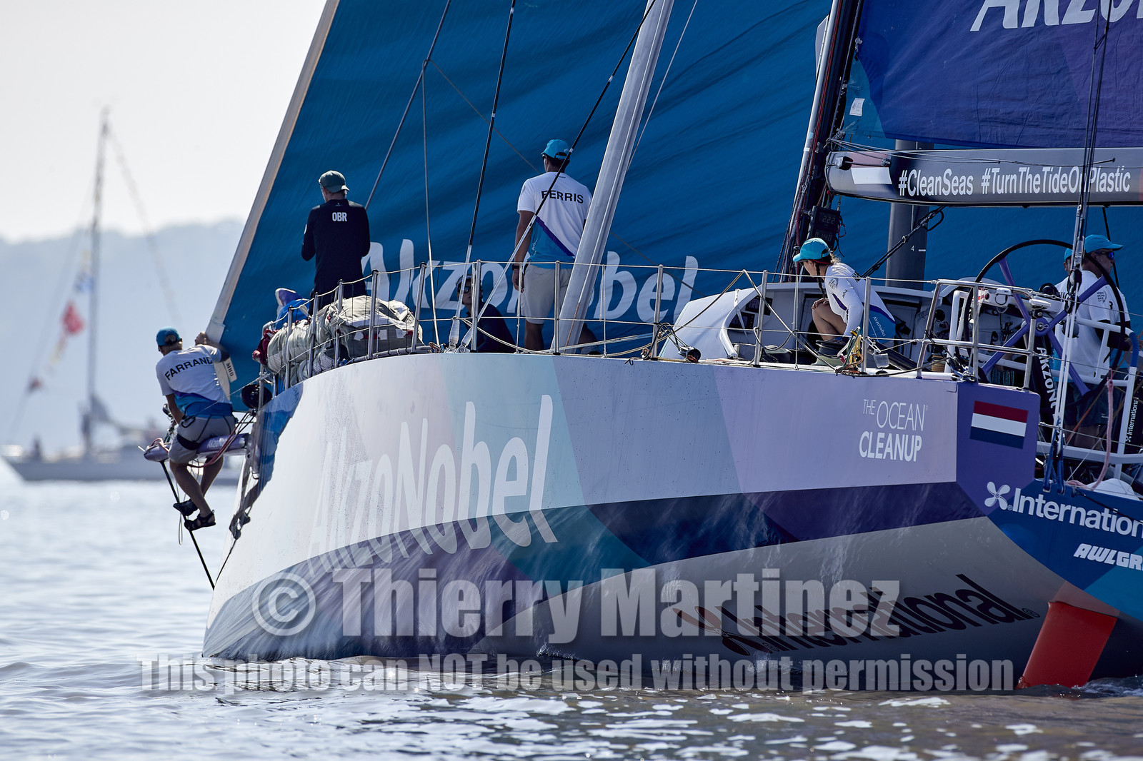team AkzoNobel  in Volvo Ocean Race 2017-18.
