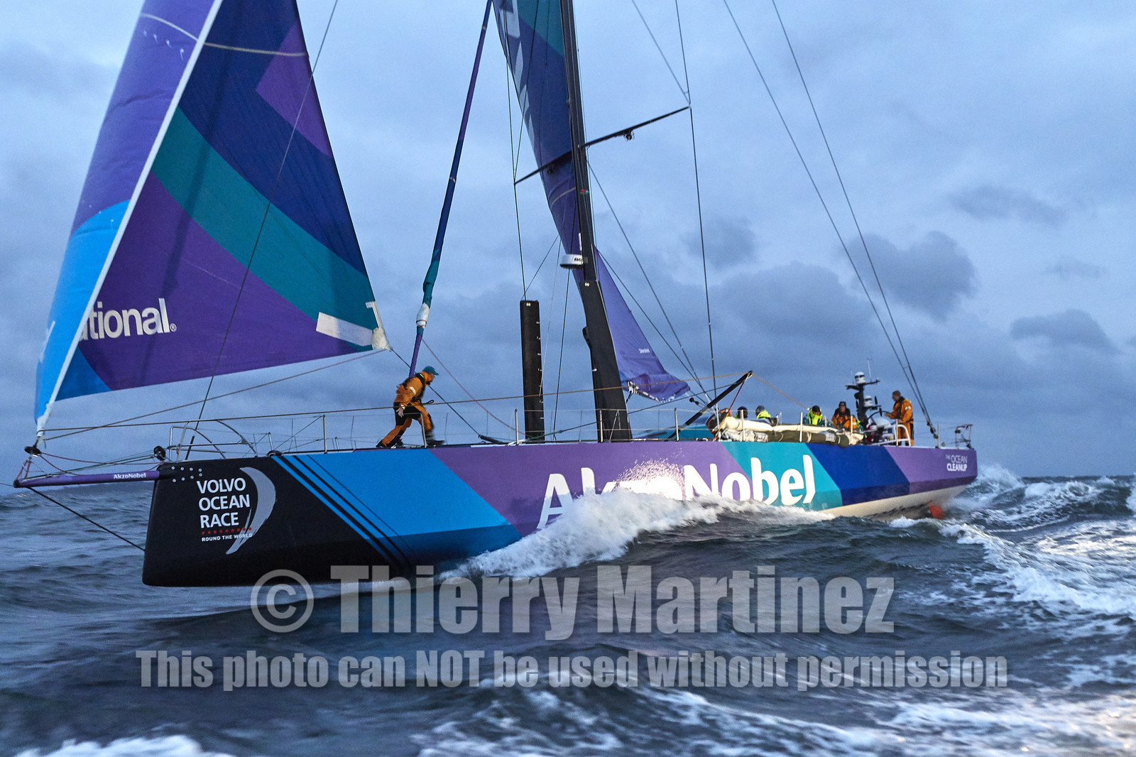 team AkzoNobel  in Volvo Ocean Race 2017-18.