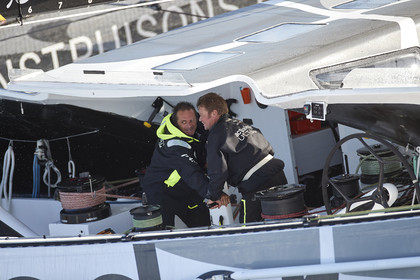« ULTIM ACTUAL LEADER , Skipper Yves Le Blevec.