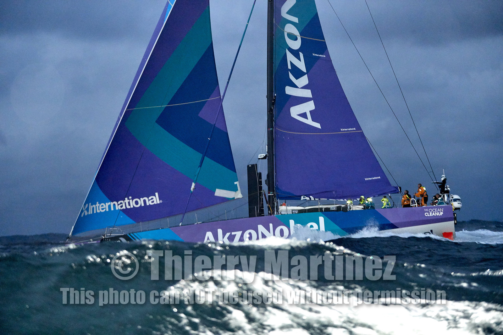 team AkzoNobel  in Volvo Ocean Race 2017-18.