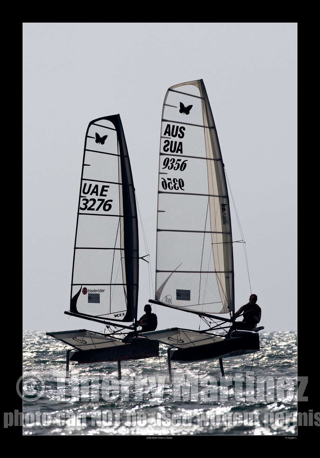 DUBAI 2008. Moth Foiler: BLADERIDER..