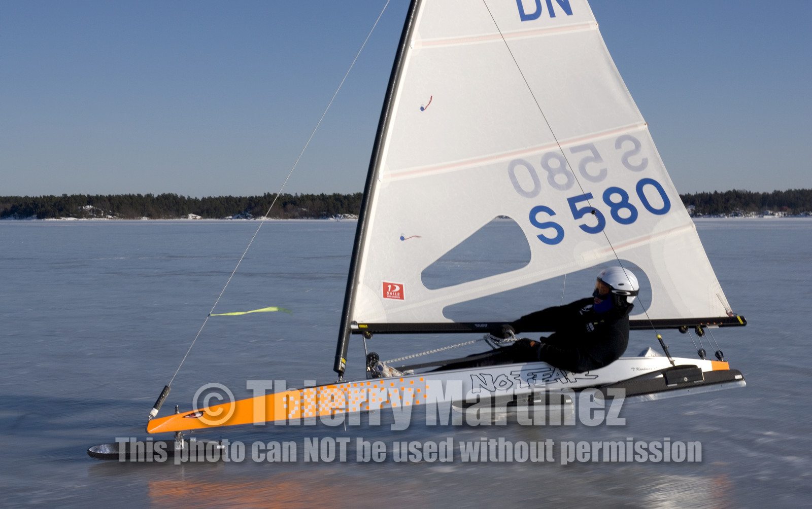 Ice Boats in Stockholm Archipelago - March 2005.