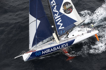 MIRABAUD  Monohull IMOCA 60, skipper Dominique Wavre (SUi)