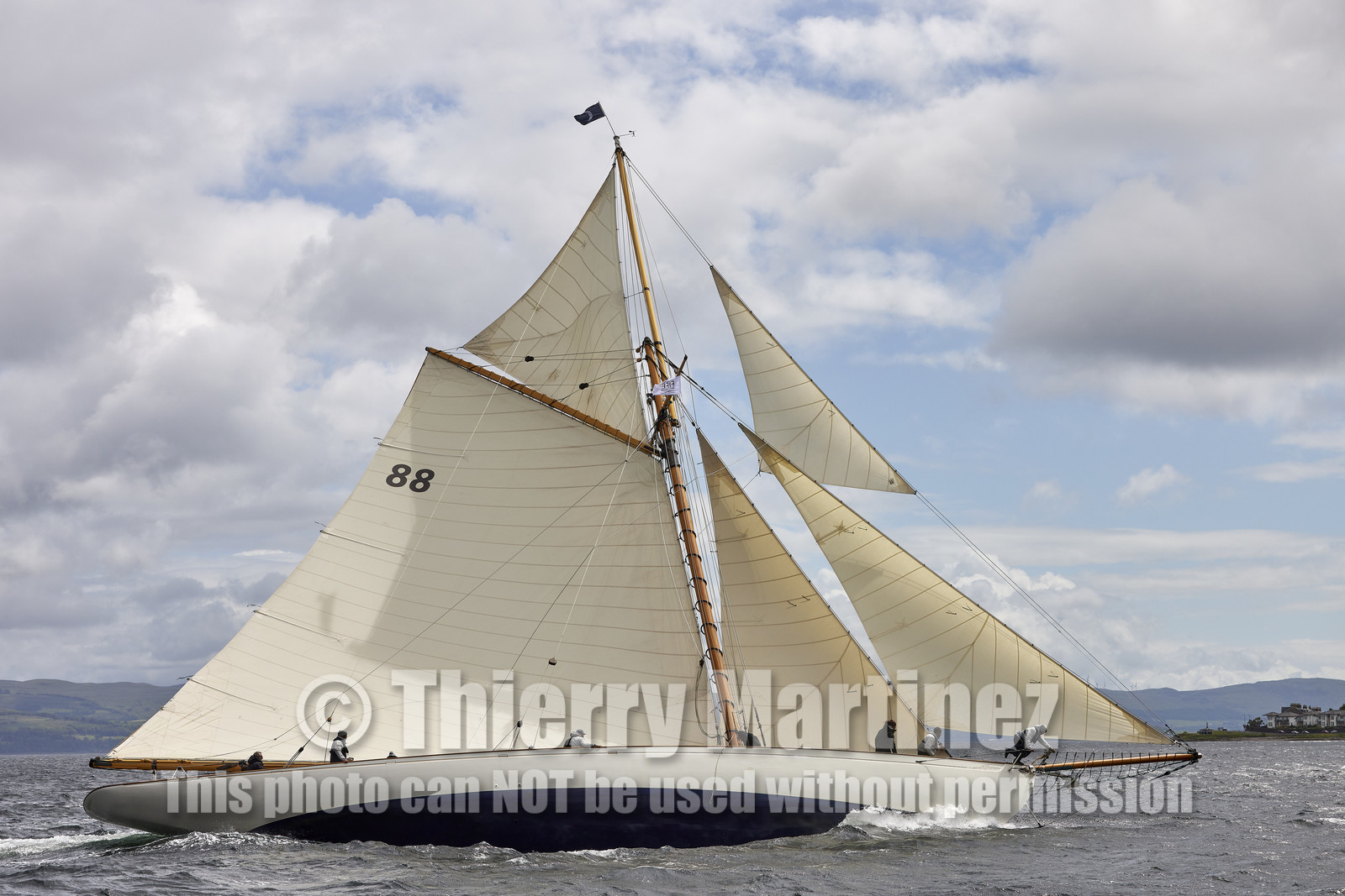 22_17006   © Thierry Martinez.FAIRLIE,SCOTLAND - UK 12th June 20222022 RICHARD MILLE FIFE REGATTA.Day 2 : LARGS to ROTHESAY