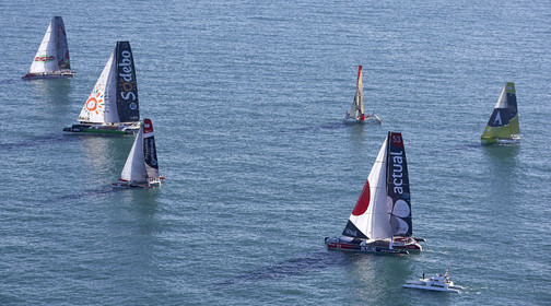 Départ Transat Jacques Vabre 2015.