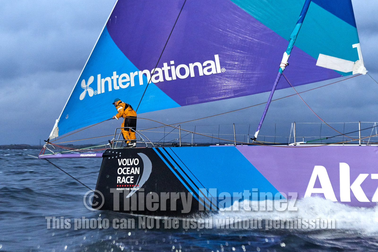 team AkzoNobel  in Volvo Ocean Race 2017-18.