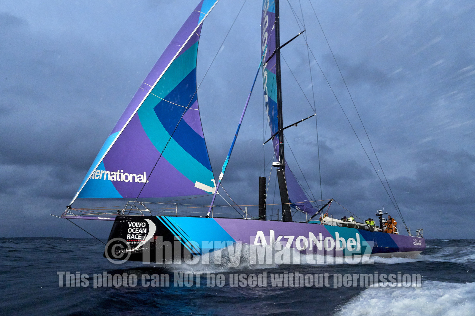team AkzoNobel  in Volvo Ocean Race 2017-18.
