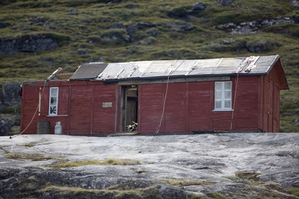 Schooner LA LOUISE sailing on west coast of Greenland.