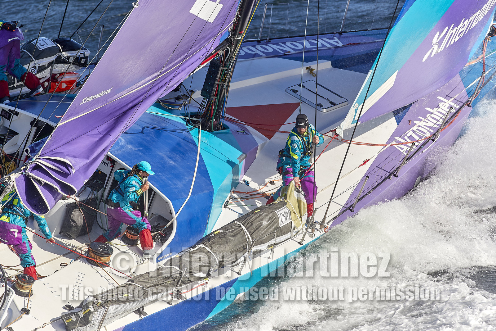 team AkzoNobel  in Volvo Ocean Race 2017-18.