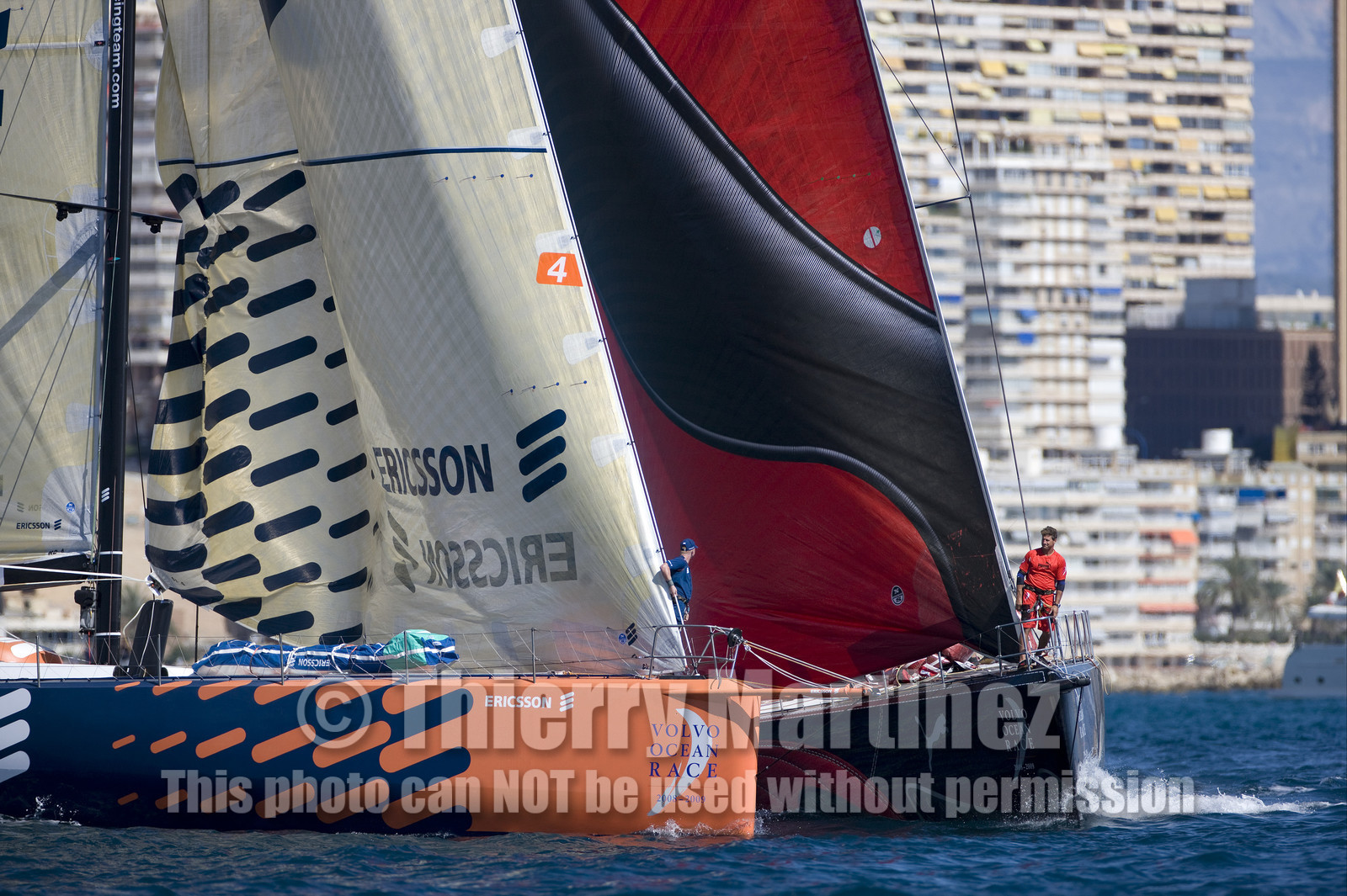 VOLVO OCEAN RACE - 2008 2009. IN-PORT RACE in Alicante-Spain.