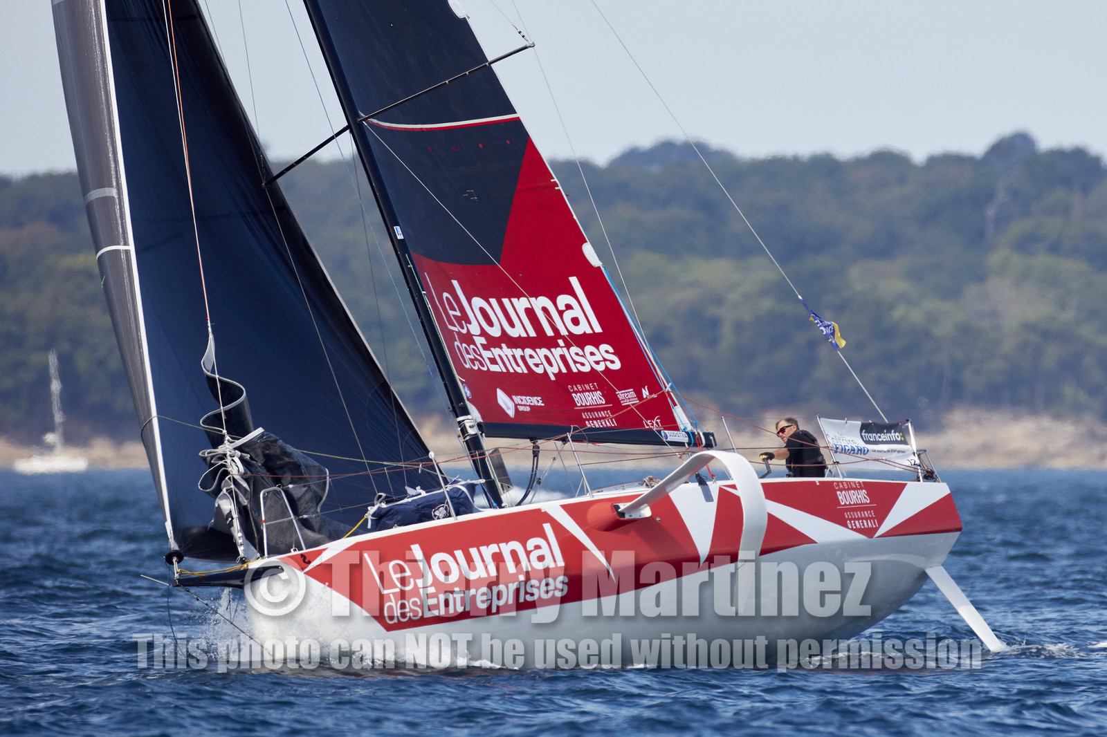 22_33056   © Thierry Martinez.PORT LA FORET, FRANCE. 28 Aout  2022.53éme édition de la Solitaire du Figaro.Départ de la 2éme étape , Port La Forêt   Royan (635NM).