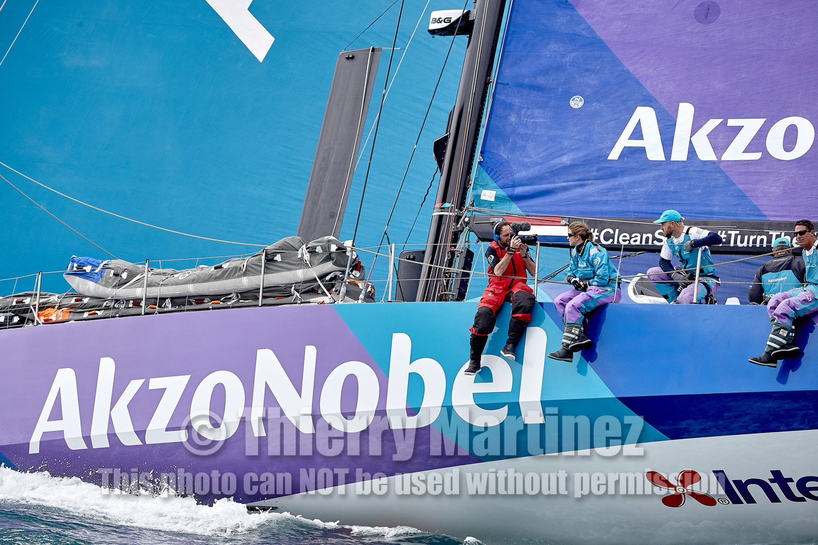 team AkzoNobel  in Volvo Ocean Race 2017-18.