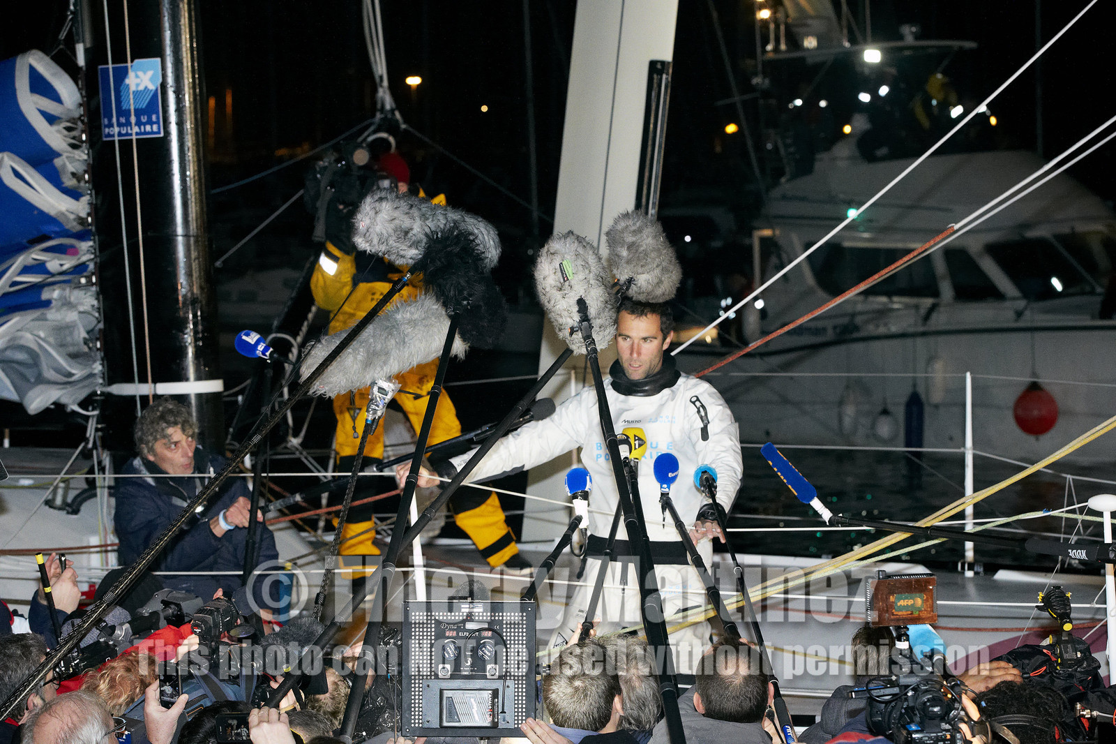 2012 13 VENDEE GLOBE. Armel Le Cleac'h (FRA) BANQUE POPULAIRE 2nd .